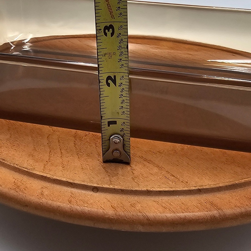 Vintage Pyrex Visions Amber Brown 2 Qt Rectangular Baking Dish 232-R Lasagna USA - Picture 9 of 9